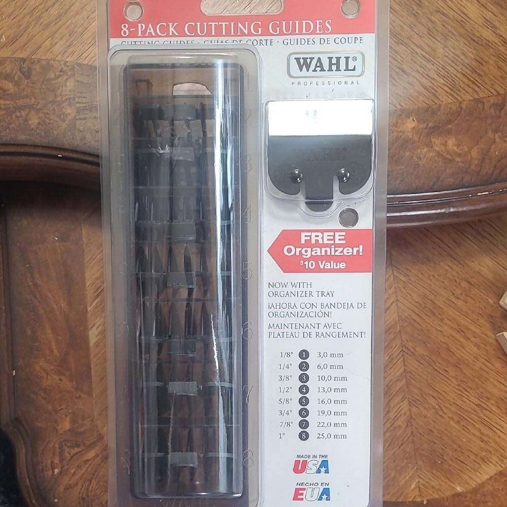 Wahl Professional Clipper Hair Cutting Guides Set with Organizer Tray